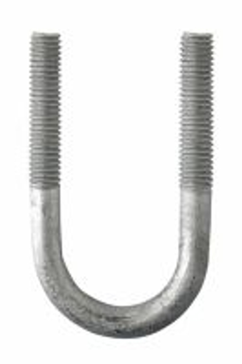 50mm x 100mm (1/2" BSW 2 x 4) Galvanised Round U-Bolts