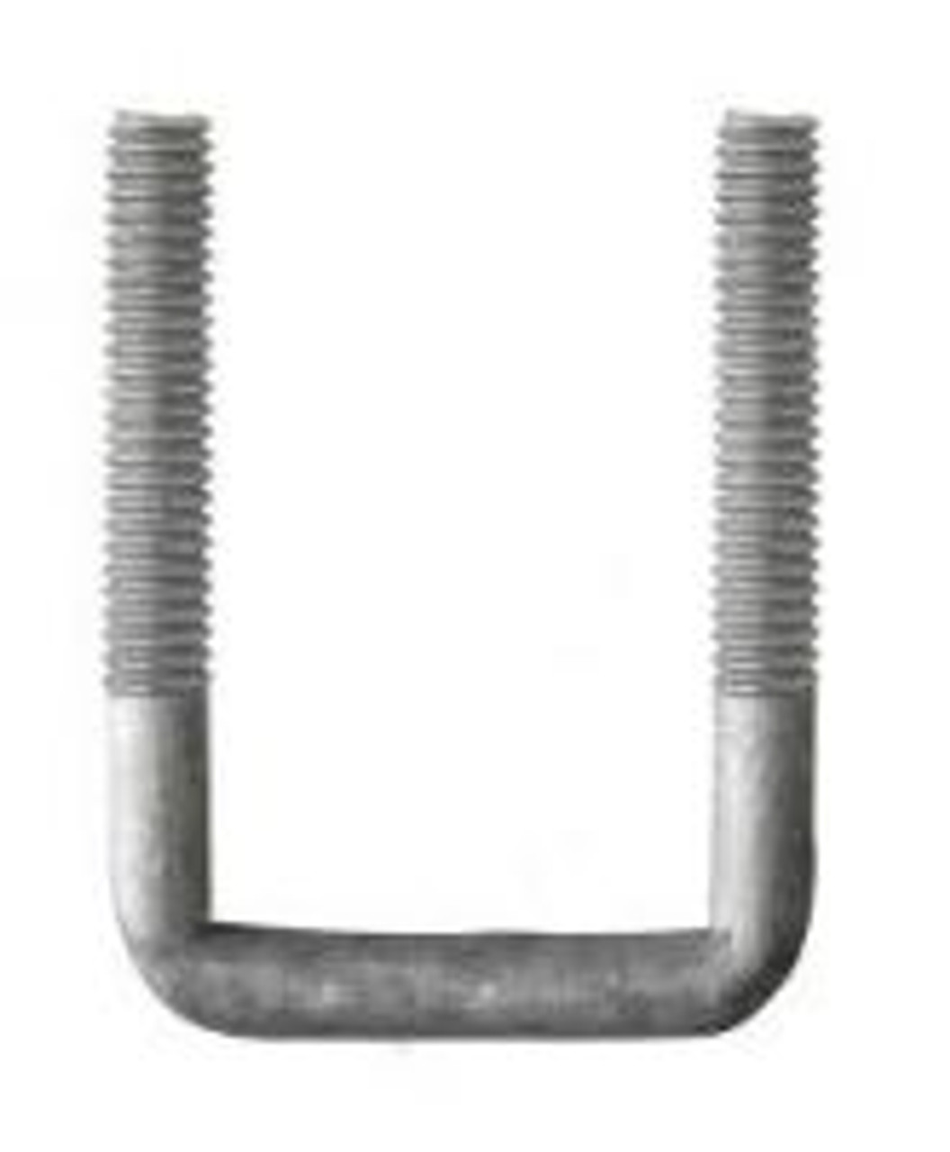 75mm x 175mm (1/2" BSW 3 x 7) Galvanised Square U-Bolts 75mm x 175mm (1/2" BSW 3 x 7) Galvanised Square U-Bolts