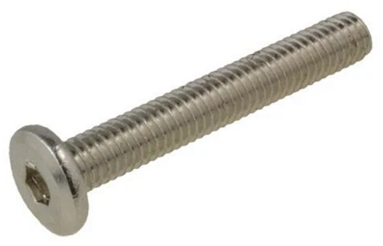 M8 x 60 Furniture Connector Bolt Nickel Finish