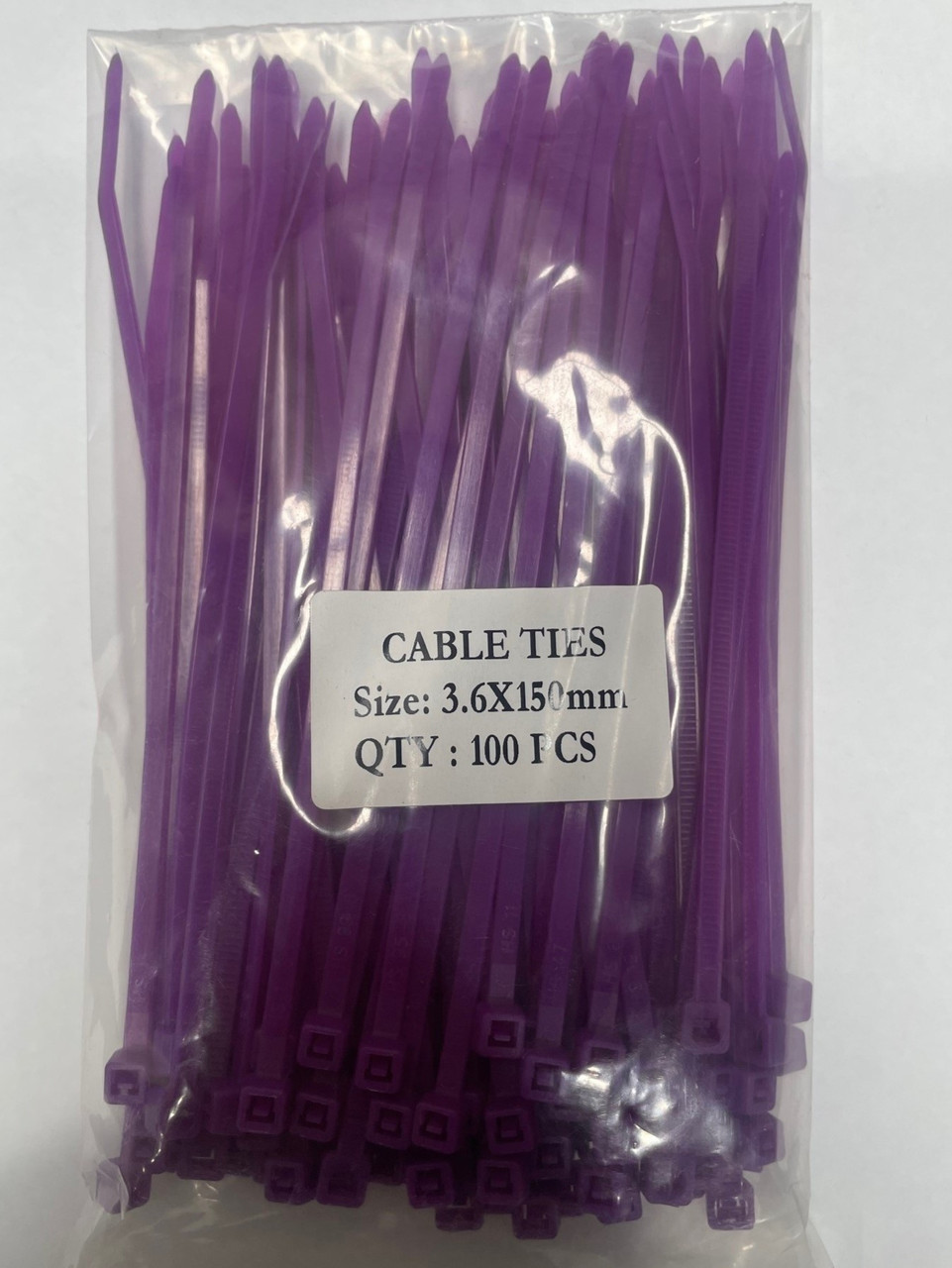 Cable Ties 150mmx3.6mm Coloured (Packs of 100)
