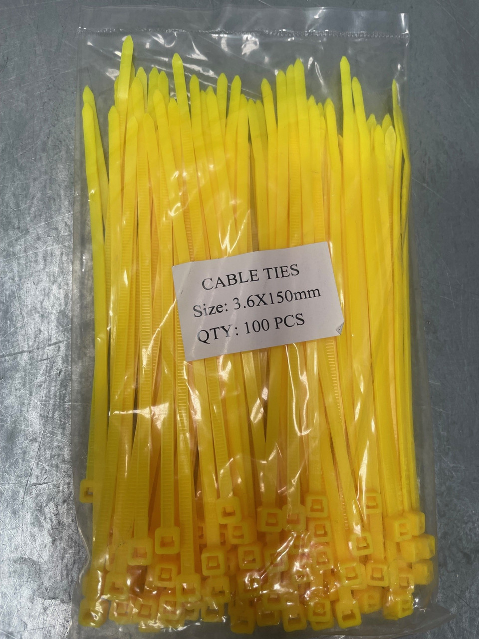 Cable Ties 150mmx3.6mm Coloured (Packs of 100)