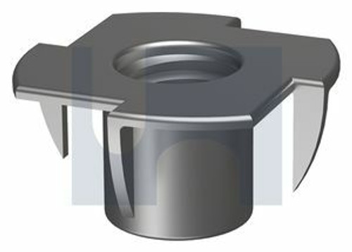 Tee Nut 4 Prong Zinc Plated (Rohs Compliant) Hec  1/4