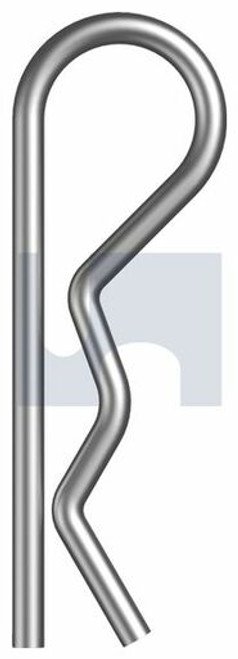 R Clip Humpback Pin Zinc Plated (Rohs Compliant) Hec / Mild Steel 1.6Mm X 27