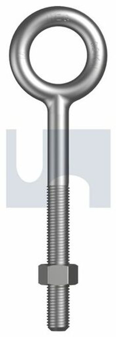 Forged Eye Bolt Kit Hot Dip Galvanised Iso 898-1 / Class 4.6 Uts M20 X 800