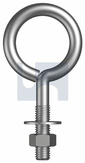 Bsw Large Eye Bolt Kit Zinc Plated (Rohs Compliant) Hec / Mild Steel 5/16 Bsw X 2