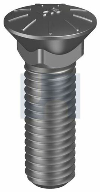 Unc Plow Bolt Sq Neck Plain Hec / Grade 9  5/8 X  4-1/2