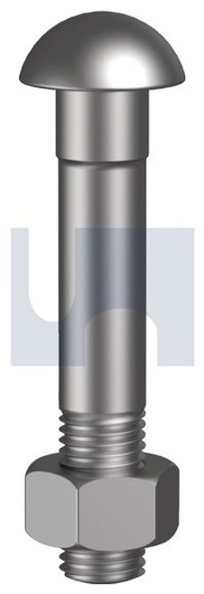 Fishbolt & Nut Pln M24 X 140 As1085.4 Plain