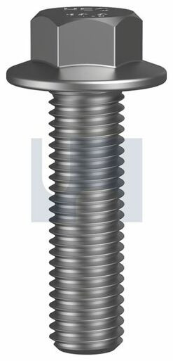 Flanged Hex Bolt No Serr Plain Hec 6921 / Class 10.9 M12 X 45