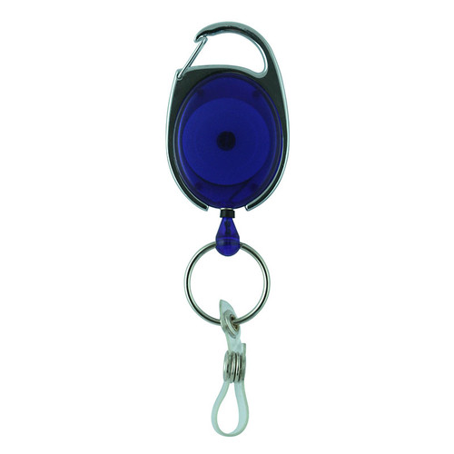 Premium Retractable Badge Holder - Blue