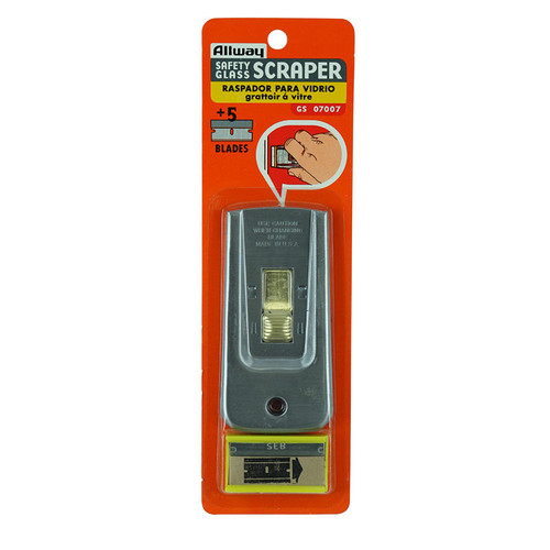 Brass Button Scraper + 5 Blades Carded - Gs07007.