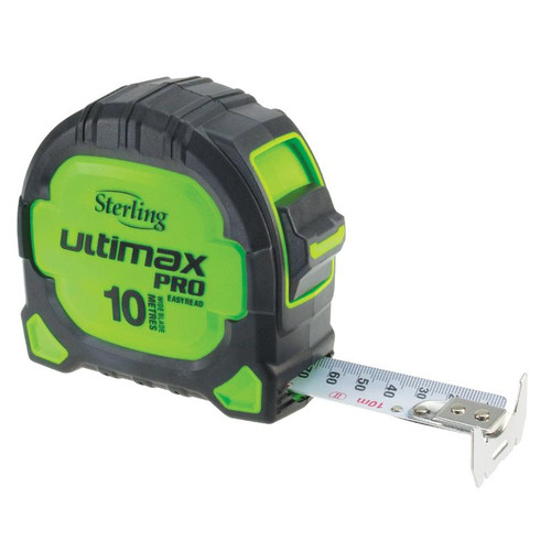 Sterling Ultimax Pro Tape Measure Easyread: 10M Metric