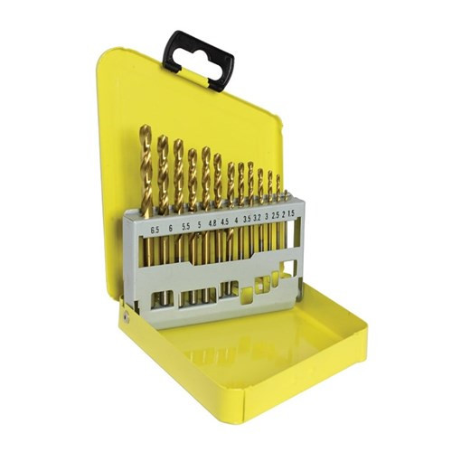 13Pc Metric Alpha Gold Series Drill Set 1.5-6.5Mm