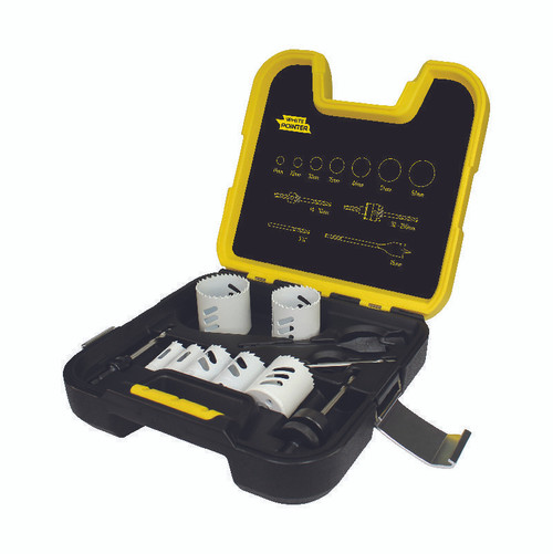Plumbers 11 Piece: White Pointer Holesaw Kit Plumbers 11 Piece: White Pointer Holesaw Kit