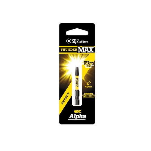 Thundermax Sq2 X 50Mm Impact Power Bit | Carded