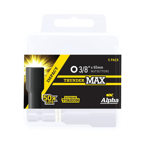 Thundermax 3/8In X 65Mm Impact Magnetic Nutsetter | Handipack (X5)