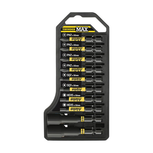 Thundermax: 10 Piece Impact Driver Bit Set Thundermax: 10 Piece Impact Driver Bit Set
