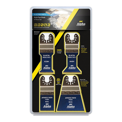 4 Piece Electricians Multi-Tool Blade Set