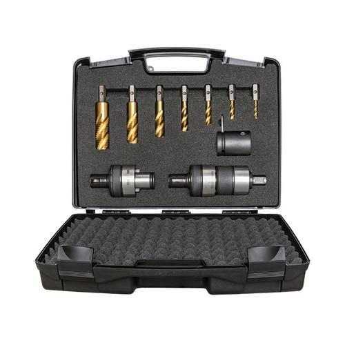 Versadrive Clutched Tapping Set M6-M24 Weldon 19Mm (3/4)  With 1/2In Impact Adapter
