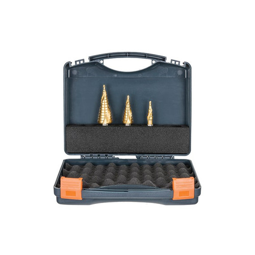 Versadrive Step Drill Bit Set: 12, 22, 30Mm Versadrive Step Drill Bit Set: 12, 22, 30Mm