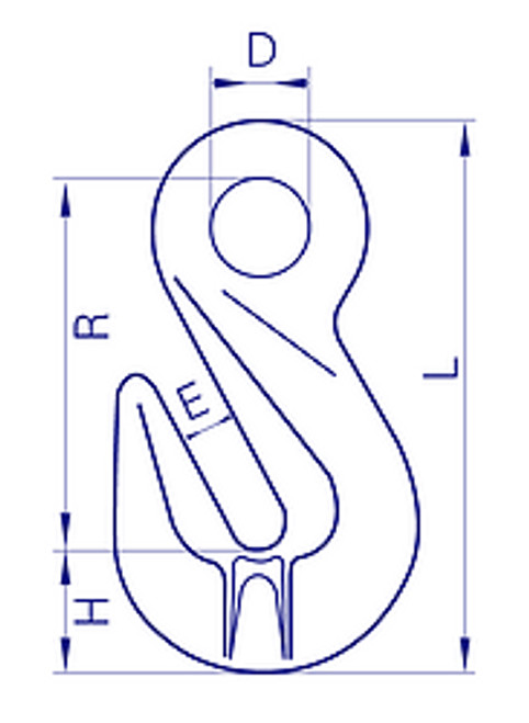 G80 Grab Hook Eye  10Mm G80 Grab Hook Eye  10Mm