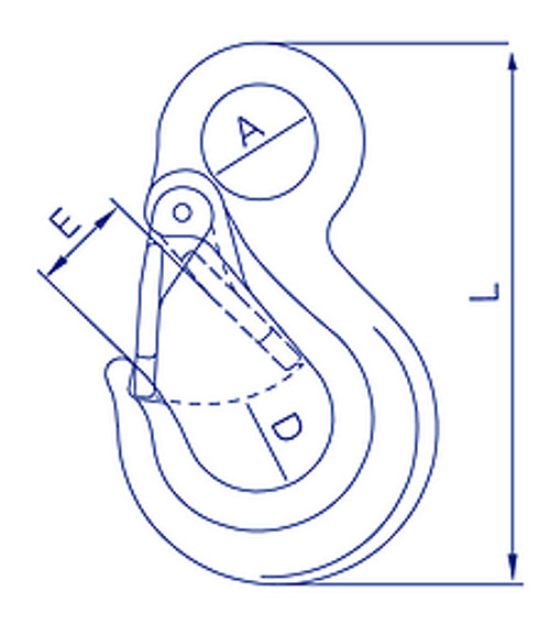 G80 Sling Hook Eye 10Mm G80 Sling Hook Eye 10Mm