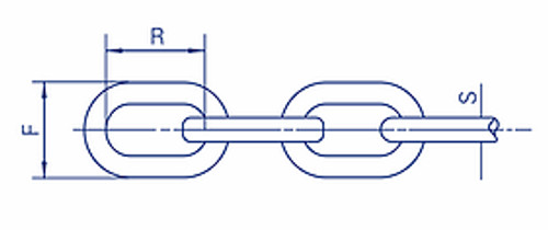 Proof Coil Regular Link  Chain Gal 10Mm 50Kg23.5M