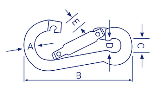 Snap Hook 4.0Mm Zinc Plated (Not For Lifting Purposes)