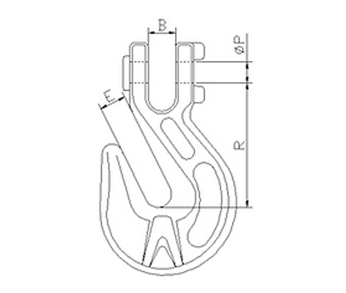 G70 Grab Hook With Wings 8Mm
