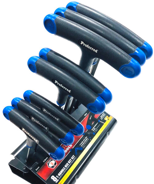Proferred 8 Piece T-Handle Hex Key Metric Set (Metric 2Mm-10Mm) Proferred 8 Piece T-Handle Hex Key Metric Set (Metric 2Mm-10Mm)