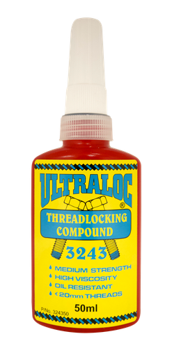 Threadlocking Compound 10Ml Red - Anaerobic High Strength Permanent Grade - High Viscosity