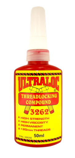 Threadlocking Compound 10Ml Red - Anaerobic High Strength Permanent Grade - Medium Viscosity