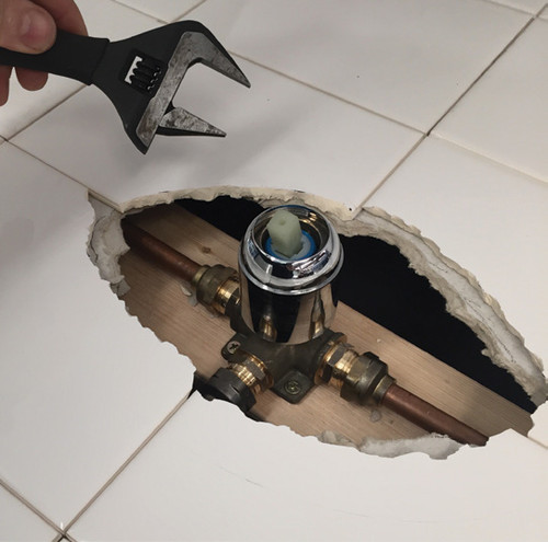 Cover Plate  Shower Mixer Fixer Plate Chrome 90 I.D. Olpitcal 300Mm X 200Mm