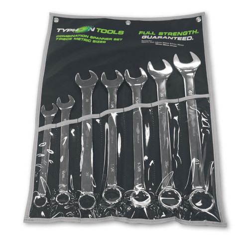 7 Pc Jumbo Combination Spanner Set Metric 22 - 41Mm