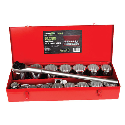 1" Dr Socket Set 22 Pce Metric 1" Dr Socket Set 22 Pce Metric