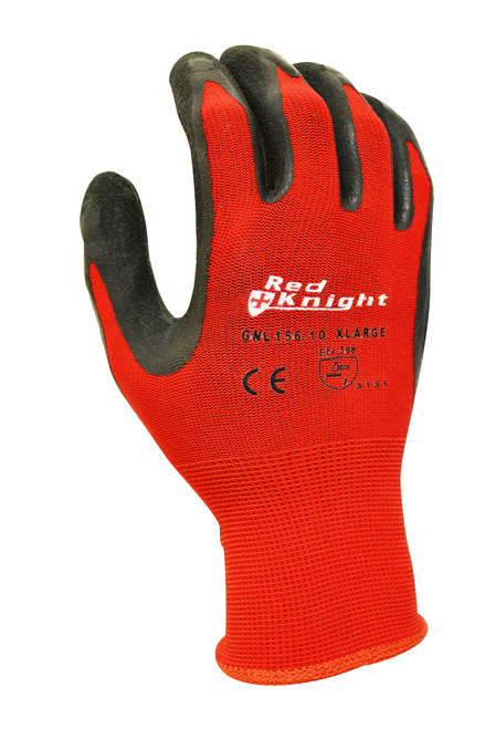'Red Knight' Nylon Glove With Latex Gripmaster Coating Technology - Large