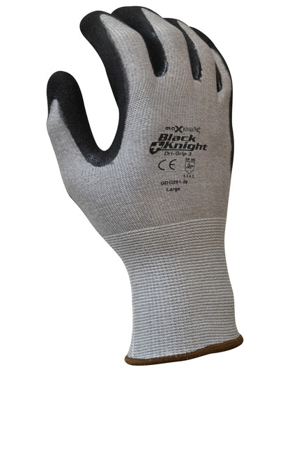 Black Knight Dri-Grip Cut B Glove With Gripmaster Coated Palm - 2Xlarge