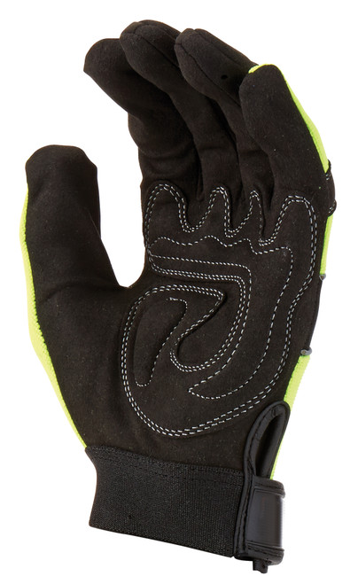 'G-Force Hivis' Mechanics Glove, Full Finger - Large