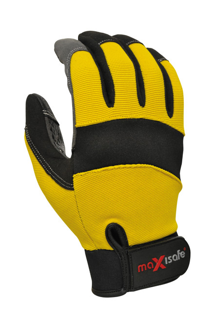 'G-Force Maxgrip' Mechanics Glove, Silicone Grip Palm - Xlarge