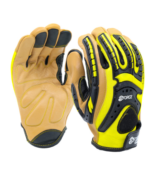 G-Force Tuff Oiler C5 Mechanics Glove With Leather Palm  - Large