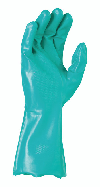 Green Nitrile Chemical Glove 33Cm Medium