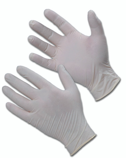 Latex Disposable Gloves, Unpowdered, Xsmall, 100 Per Box