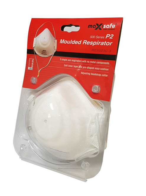 Maxisafe Moulded P2 Respirator, Box Of 20