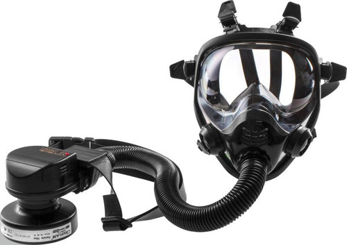 Cleanair Papr With Full Face Mask - Belt Mounted Includes: Rgx02 Facemask, Li-Ion Battery, Comfort Belt, Flex Hose And Fittings & Recharger