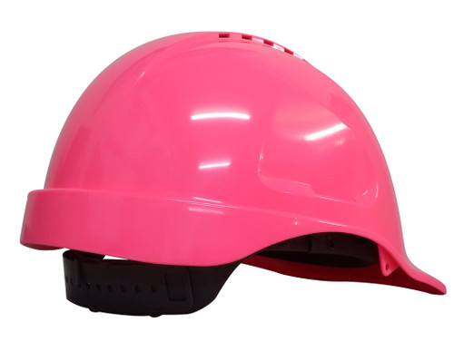 Maxiguard Orange Vented Hard Hat, Sliplock Harness
