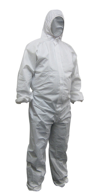 Maxisafe White Polypropylene Disposable Coveralls - Xlarge