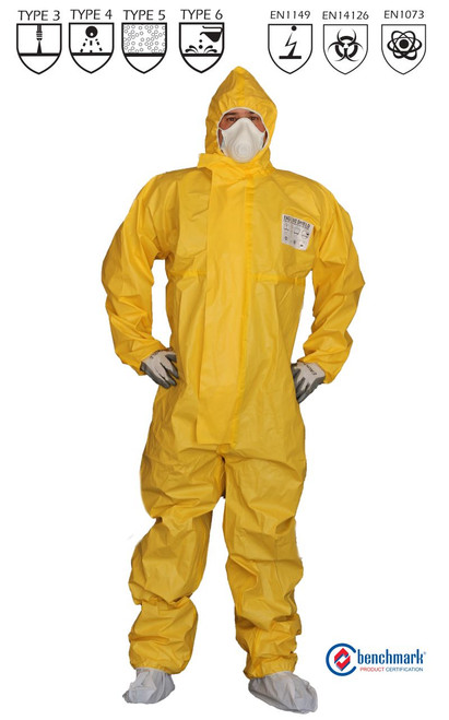 Chembarrier Bioshield Coveralls, Type 3 - 3Xlarge