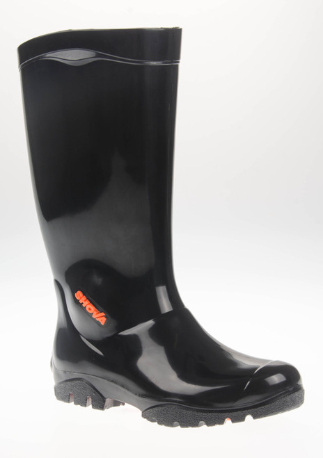 Shova Black Non-Safety Gumboot - Size 7