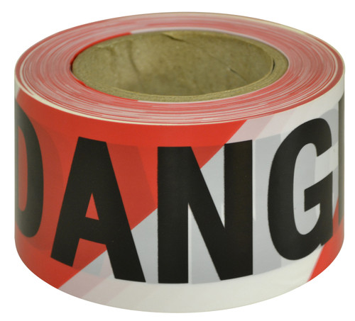 Danger Black On Red/White Tape
