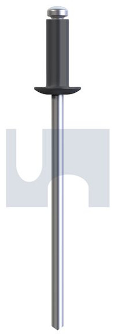 Rivet Dome Hd 73As2 - 5-5 (4.0 X 12) Pk 1000 Basalt