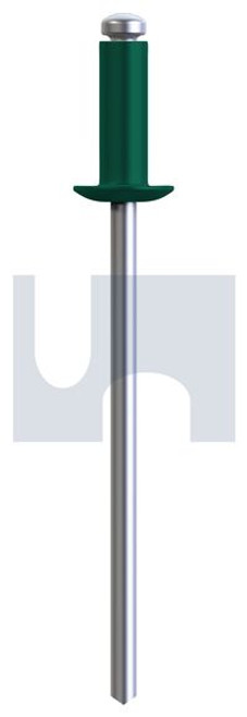 Rivet Dome Hd 73As2 - 5-5 (4.0 X 12) Pk 1000 Cottage Green